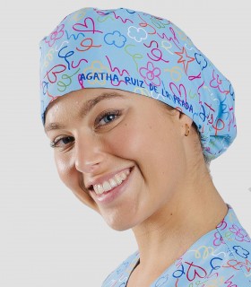 Gorro sanitario Microfibra Cuore Pinceladas by Agatha Ruiz de la Prada
