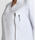 Casaca sanitaria Blanca cremallera dorada