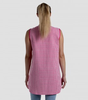 Bata maestra sin mangas Feliz día