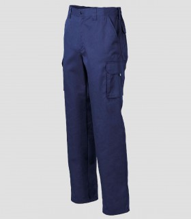 Pantalón de trabajo multibolsillos elástico Azul marino