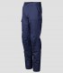 Pantalón de trabajo multibolsillos elástico reforzado azul marino