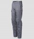 Pantalón de trabajo multibolsillos elástico reforzado gris