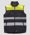 Chaleco Workshell Alta visibilidad Negro y Amarillo