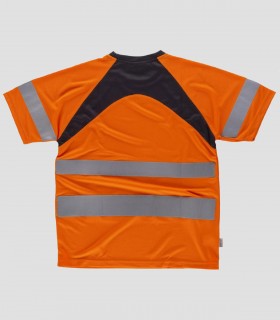 Camiseta de trabajo Negro y Naranja - Alta visibilidad