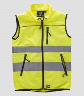 Chaleco Workshell Alta visibilidad Amarillo