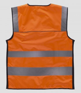 Chaleco multibolsillos Alta visibilidad Naranja