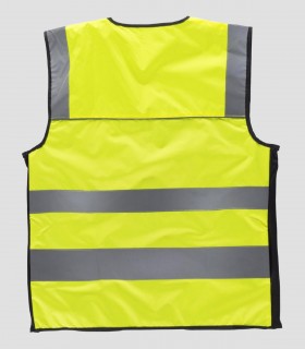 Chaleco multibolsillos Alta visibilidad Negro y Amarillo