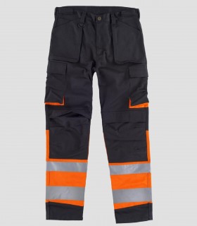 Pantalón Alta visibilidad Negro y Naranja