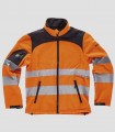 Chaqueta Workshell Alta visibilidad Negro y Naranja