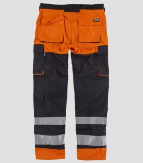 Pantalón Alta visibilidad Negro y Naranja