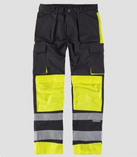 Pantalón Alta visibilidad Negro y Amarillo