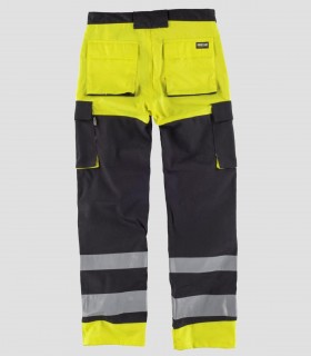 Pantalón Alta visibilidad Negro y Amarillo