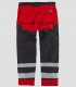 Pantalón Alta visibilidad Negro y Rojo