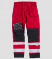 Pantalón Alta visibilidad Negro y Rojo