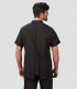 Casaca unisex Beleño Negra en Microfibra elástica para peluquería y estética