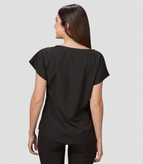 Casaca mujer Pensamiento Microfibra elástica 360 Negra