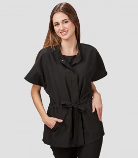 Casaca mujer Magnolia Microfibra elástica Negra