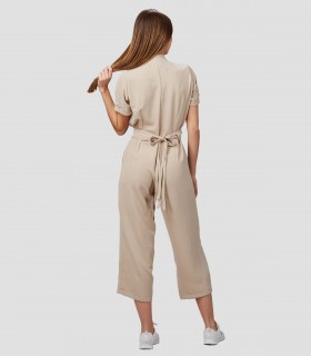 Mono mujer Bambula Beige para peluquería y estética