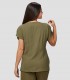Casaca mujer Pimpinela Bambula Verde musgo para peluquería y estética