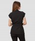 Casaca mujer Cuello Smoking Meli Negro para peluquería y estética