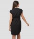 Vestido mujer Botón Forrado Vivaz Negro para peluquería y estética