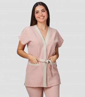 Casaca mujer Loto Nude para peluquería y estética