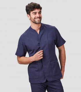 Casaca unisex Ciclamen Marino para peluquería y estética