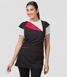 Casulla Lobelia solapa Frambuesa para peluquería y estética