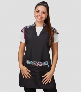 Casulla cuello mao Borboleta para peluquería y estética
