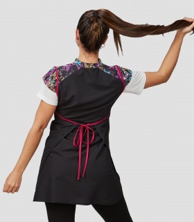 Casulla cuello mao Borboleta para peluquería y estética