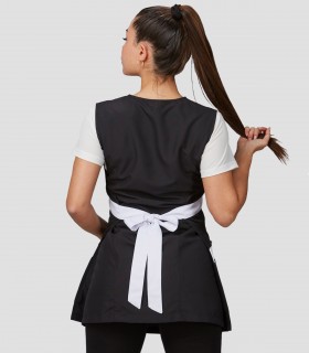 Casulla bicolor Aster para peluquería y estética