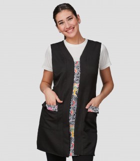 Casulla Solapas Nenufar para peluquería y estética