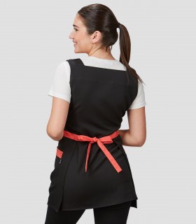 Casulla bicolor Haya Coral para peluquería y estética