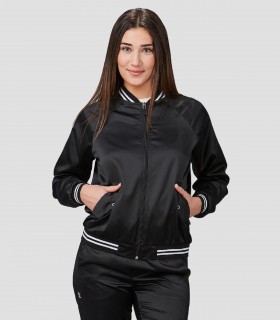 Bomber mujer Girasol Peach para peluquería y estética