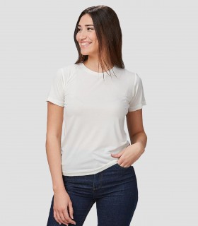 Camiseta mujer Sabina blanca para peluquería y estética