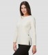Camiseta mujer Robinia blanca para peluquería y estética