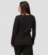 Camiseta mujer Robinia negra para peluquería y estética