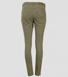Pantalón mujer vaquero verde alga elástico Casdy