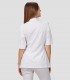Casaca mujer cruzada Bugula Blanca para peluquería y estética