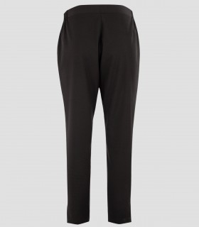 Pantalón mujer goma costados negro para peluquería y estética