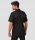 Camisa unisex 4 bolsillos Aciron Negra para barbería, peluquería y estética