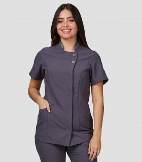 Casaca sanitaria Microfibra Maldivas Gris marengo