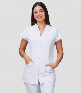 Casaca sanitaria Microfibra Blanca