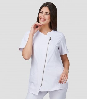 Casaca sanitaria Microfibra Elba Blanca
