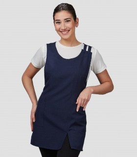 Casulla Ixola Navy para peluquería y estética