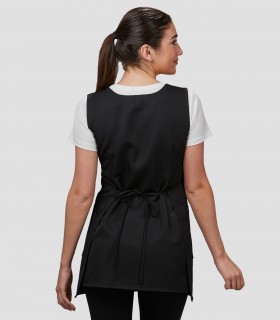 Casulla Ixola Negra para peluquería y estética