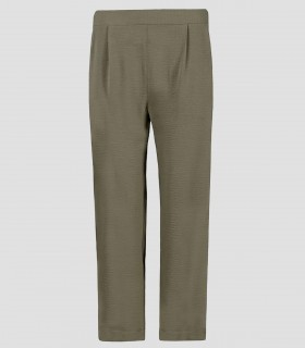 Pantalón mujer Bambula Bajo vuelto Verde musgo para hostelería y peluquería