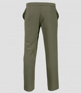 Pantalón Bambula Verde musgo para camarero, recepcionista y hostelería en general