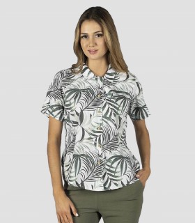 Camisa laboral de mujer Hawaiana Royal para camarera