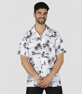 Camisa laboral unisex Hawaiana Coconut para camarero